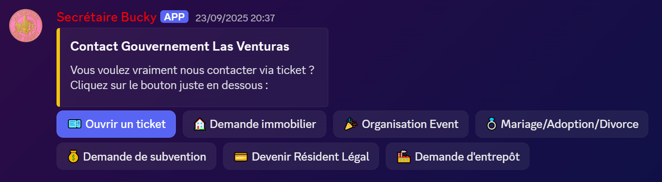 Panneau tickets